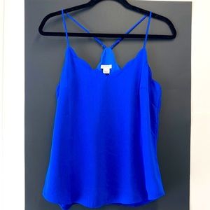 J Crew Blue Tank Top Size 6